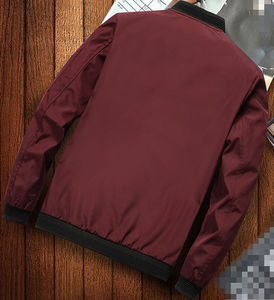 <span class=keywords><strong>M</strong></span>-6XL Sommers eite genähte Tasche lässig gewöhnliche Hatless Standing Neck Zipper Jugend Jacke Mantel - Product Image 5