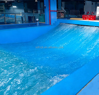 Machine de surf commerciale d'intérieur à eau profonde Surf Deck en acier inoxydable 304, version béton, Surfstage F2514 haute puissance