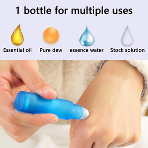 Botella de Vidrio Esmerilado de 5ml 10ml con Bola Rodante de Vidrio, Personalizable, Colorida, Popular y de Alta Calidad - Product Image 4