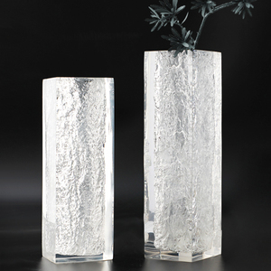Estilo nórdico transparente mini resina <span class=keywords><strong>cristal</strong></span> transparente vaqueros jarrón de <span class=keywords><strong>flores</strong></span> para la decoración de la boda - Product Image 3