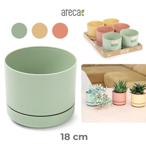 Vaso per Piante Areca 18 Cm Colori Assortiti Durevole Riutilizzabile Decorazione per la Casa - Product Image 1