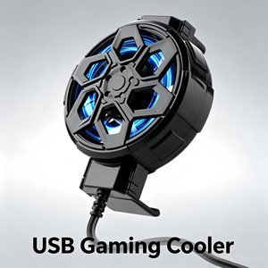 Ventilador USB con Clip para Teléfono Móvil con Luz RGB, Enfriador de Teléfono Portátil de Bajo Ruido para Juegos y Transmisiones en Vivo - Product Image 3