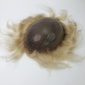 Emeda <span class=keywords><strong>Hair</strong></span> # Prothèse capillaire homme 4T613 couleur ombrée, aspect naturel, par Emeda, base fine en peau, cheveux Remy indiens purs - Product Image 4