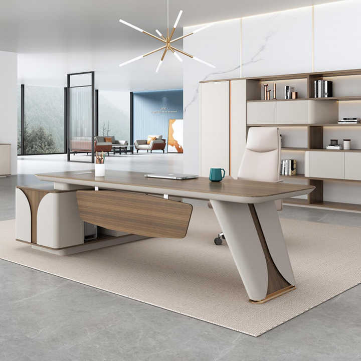 Modern Luxury Executive Office Furniture Wooden Computer Desk for ...