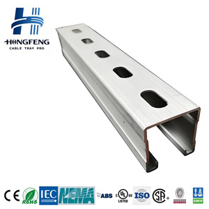 Steel C Channel <b>Bracket</b> C Channel Unistrut C Strut Channel for Solar Mounting System - Product Image 1