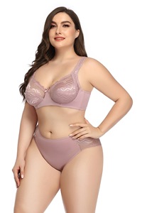 Ensemble de soutien-gorge sexy grande taille, <span class=keywords><strong>Europe</strong></span> et États-Unis, sous-vêtements sexy ultra-fins, confortables, respirants, soutien-gorge à grande taille, vente en gros d'usine - Product Image 4