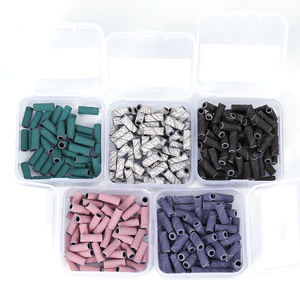 Mini 3mm rose perceuse à ongles bande de ponçage coloré petit zèbre papier de verre boucle mince mandrin Bit <span class=keywords><strong>manucure</strong></span> bandes de ponçage - Product Image 3