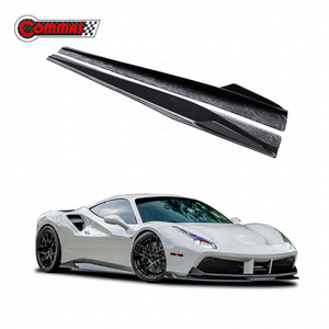 Best Quality Upgrade to Vors Style Dry Carbon Fiber Car Auto Parts Cars Side Skirt For Ferrari 488 - Product Image 1