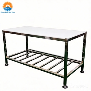 Table de désossage de carcasses en acier inoxydable, plan de travail de boucher, équipement industriel de transformation de la viande pour abattoir - Product Image 3