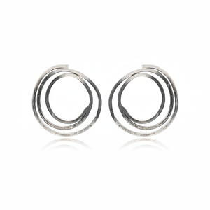Boucles d'oreilles créoles torsadées de 29 mm, design circulaire, fabrication artisanale turque, vente en gros, bijoux en argent sterling 925 - Product Image 2