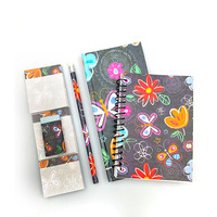 Student Briefpapier individuell bedruckte Spirale Notebook Hardcover Notebook Sticky Note Radiergummi Stift 5-in-1 Kinder Briefpapier Set