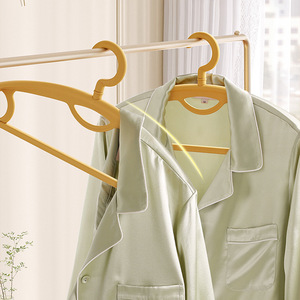 Thickened Seamless Clothes <b>Hanger</b> Wide Shoulder Anti-Slip Design For Home Dormitory <b>Storage</b> Coat <b>Hanger</b> Rectangle Shape Hook - Product Image 3