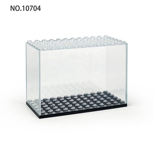 Boîte de présentation pliable en acrylique transparent pour blocs de construction, empilable, anti-poussière, pour figurines d'action - Product Image 1