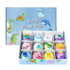 Bath Bombs Gift Set Toy Bath Salt Bath Salt Sea Salt Loofah Surprise Decompression Toy Foam Ball Gift Box - Product Image 5
