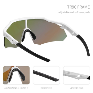 Lunettes de sport OEM, lunettes de soleil polarisées UV400 TR90 pour le cyclisme en plein air, la conduite, la pêche, logo personnalisé - Product Image 6