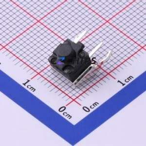 TS-1009-A5B3-D2-T2 Tactile Switch Through hole Switch Single Pole Single Throw Round Button 2.5N Right Angle Insert - Product Image 1