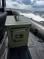 Boîte de rangement portable pour la maison, le véhicule et les voyages avec serrure à combinaison, petite boîte à munitions