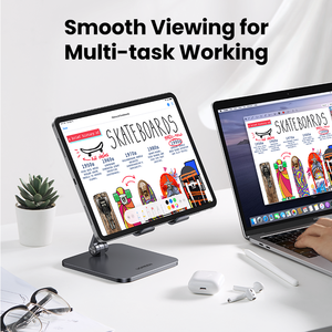 Supporto per Tablet Ugreen per il <span class=keywords><strong>nuovo</strong></span> supporto per telefono <span class=keywords><strong>Samsung</strong></span> Ipad 2021 supporto per Notebook pieghevole in alluminio per Laptop Ipad Pro - Product Image 2