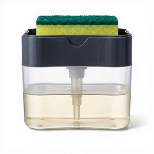 Distributeur automatique de savon liquide en plastique durable Maxfree pour cuisine et salle de bain, avec boîte de distribution de mousse et éponge - Product Image 6