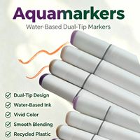 Marqueurs d'aquarelle 30 couleurs, double pointe, pointe fine, stylos à base d'eau pour le coloriage, la calligraphie, le dessin et l'illustration