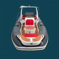 Liya 20-22pieds coque en fibre de verre moteur hors-bord Hypalon bateau gonflable Chine Rib Boat Fabricant