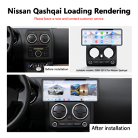 Autoradio GPS Android 12,3 pouces Meihua avec USB pour Qashqai 2008-2015, lecteur multimédia pour voiture