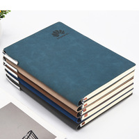 Cahier A5 en cuir PU de haute qualité avec ensemble de stylos Logo personnalisé Cadeau d'affaires pour le bureau Offre promotionnelle