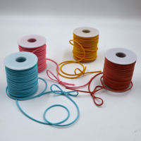 Jaune solide motif cuir corde tissu 100% Polyester velours ruban élégant cadeau boîte décorations pour bijoux Bracelet collier