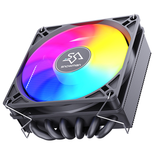 Disipador de Calor Snowman Gaming de 6 Tubos de Calor, Cobre y Aluminio, PWM de 92 mm, Rodamiento de Fluido, LED RGB, Alto Rendimiento para Computadoras de Escritorio/Intel - Product Image 1