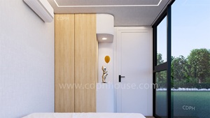 Luxury Chinese-Style Apple Cabin Home Office <strong>Warehouse</strong> Villa Mall Shop Steel Sandwich Panel Toilets Panoramic Container Houses - Product Image 4