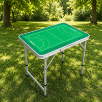 Tableau tactique de handball magnétique multi-usage, plateau rectangulaire, tableau de stratégie, pieds pliants en alliage d'aluminium, table portable