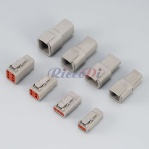 Connecteur électrique étanche série DTM mâle/femelle à 2, 3, 4, 6, 8 broches, directement du fabricant pour faisceaux de câbles - Product Image 2