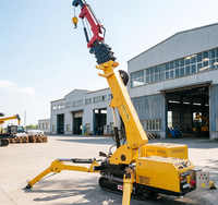 Grue araignée à entraînement hydraulique avec rayon d'action de 18 m et rotation à 360° pour la construction en intérieur