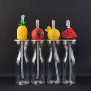 Custom 500ML PET <b>Plastic</b> Dinosaur Mermaid Duck Fruit Cartoon Cute Slush Sluch Ice <b>Drinking</b> Drink Yard <b>Cup</b> With Straw Lid - Product Image 4