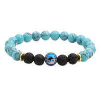 Bracelet en pierre de lave Yin Yang, diffuseur d'huiles essentielles, aromathérapie, roche volcanique, méditation, yoga, soulagement de l'anxiété, cadeau pour hommes et femmes