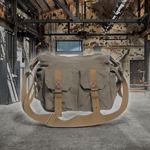 Sac messager vintage pour homme Virginland 2353, 100% toile de coton, sac bandoulière, sac de voyage, haute qualité, imperméable, léger - Product Image 3