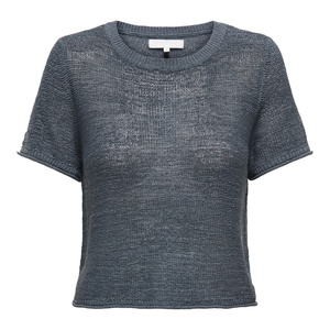 Pullover estivo con Logo personalizzato OEM maglione in <span class=keywords><strong>maglia</strong></span> Jersey Casual lavorato <span class=keywords><strong>a</strong></span> <span class=keywords><strong>maglia</strong></span> con motivi <span class=keywords><strong>a</strong></span> <span class=keywords><strong>maglia</strong></span> - Product Image 2