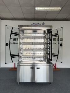 <span class=keywords><strong>Libermann</strong></span> Four à poulet à rôtir vertical en acier inoxydable à gaz commercial 4/6 rouleaux Machine à rôtir automatique pour poulet à griller - Product Image 4