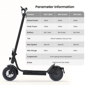 Nuevo Diseño de Scooter Eléctrico, Batería de Litio de 36V, Todoterreno, Plegable, para Adultos con Peso Elevado - Product Image 2