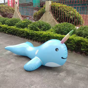 FDS Adulto Grande Narwhal Inflable Piscina Balsa <span class=keywords><strong>Playa</strong></span> Piscina Relajación, Explotar <span class=keywords><strong>Boyas</strong></span> <span class=keywords><strong>de</strong></span> Piscina en forma <span class=keywords><strong>de</strong></span> Animal - Product Image 6
