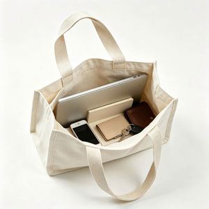 Durable Geometric Pattern Canvas Tote <b>Bag</b> Custom Printed Personalized Advertising Shoulder <b>Bag</b> for Retail <b>Gifts</b> - Product Image 2