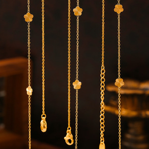 Steel <b>Statement</b> Choker <b>Necklace</b> for Women | 18K Gold Plated Wrinkled Flower Pendant | Unique & Trendy Design - Product Image 3