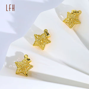 Collar con Colgante de Estrella de Moda, Collar con Colgante de Estrella Real en Oro de 18k, Joyería de Oro, Oro Real de 18k, Original - Product Image 4