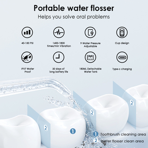 <span class=keywords><strong>Irrigador</strong></span> Bucal Eléctrico Profesional OEM/ODM de Fábrica, <span class=keywords><strong>Irrigador</strong></span> <span class=keywords><strong>Dental</strong></span> Inalámbrico Recargable Mini, de Plástico para Uso Doméstico - Product Image 6