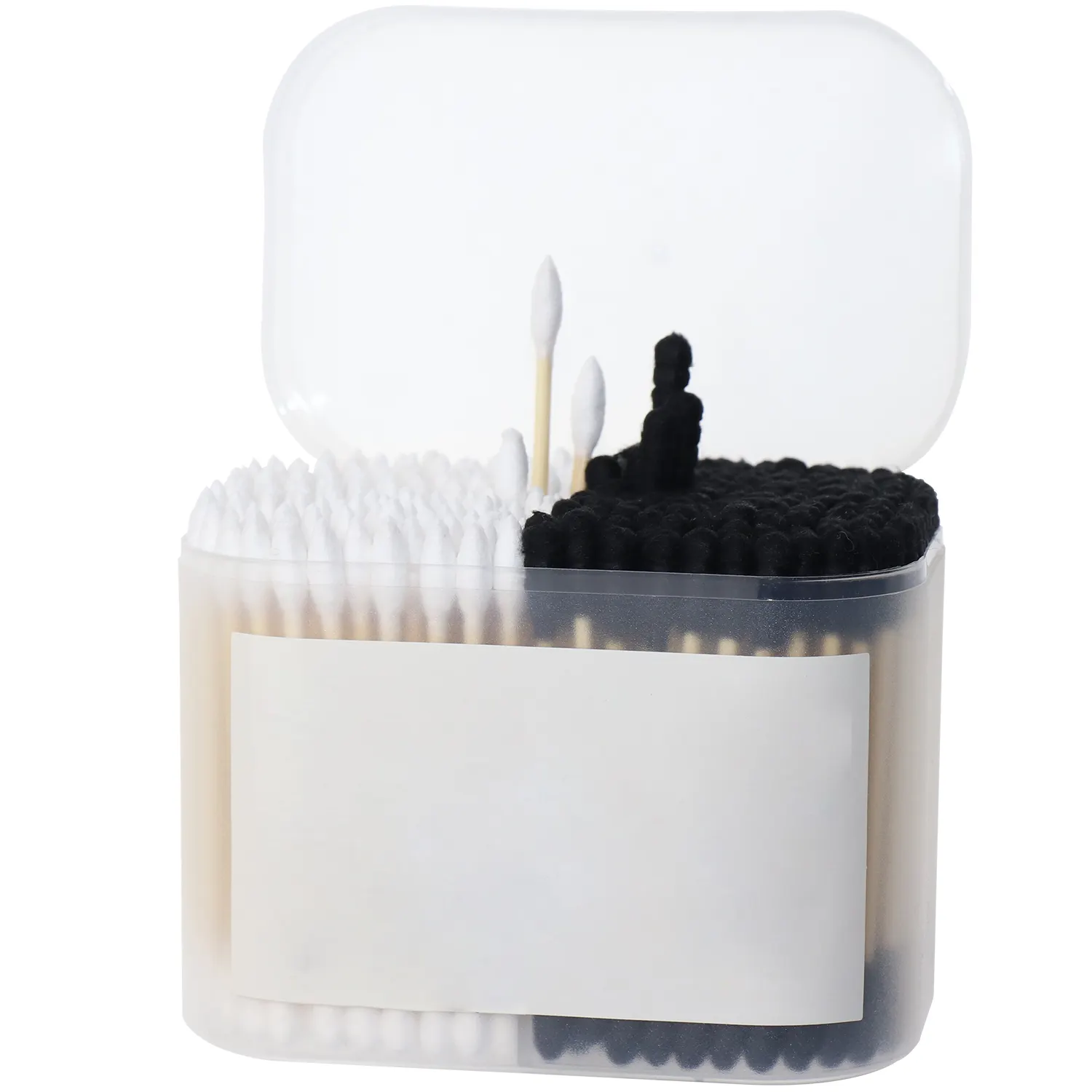 Bamboo Stick Double-ended Two-color Cotton Swabs Cosmetic Cleaning Cotton Swabs