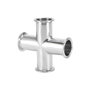Conexión Rápida en T de Acero Inoxidable 304, Tipo Abrazadera, con Diámetro Igual para Conductos Sanitarios y Accesorios - Product Image 1