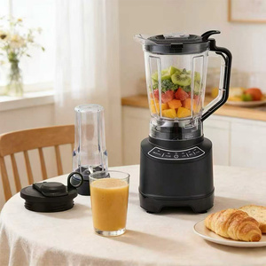 Blender 3 <span class=keywords><strong>en</strong></span> 1 1200W pour smoothies, jus et broyage, grand pot de 1,8L + gobelets de 700ml, robot culinaire multifonction - Product Image 3