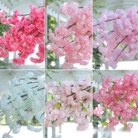 Bunga Sakura Palsu Bunga Sakura Buatan untuk Dekorasi Pernikahan Hotel