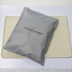 Custom Frosted Recycled Zipper Bags Clothing Packaging - Product Image 2