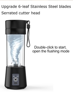 Portable Plastic USB-Powered Blender Juicer Single Speed Setting for Household <b>Car</b> Hotel Outdoor Use Battery Power Portable USB - Product Image 5